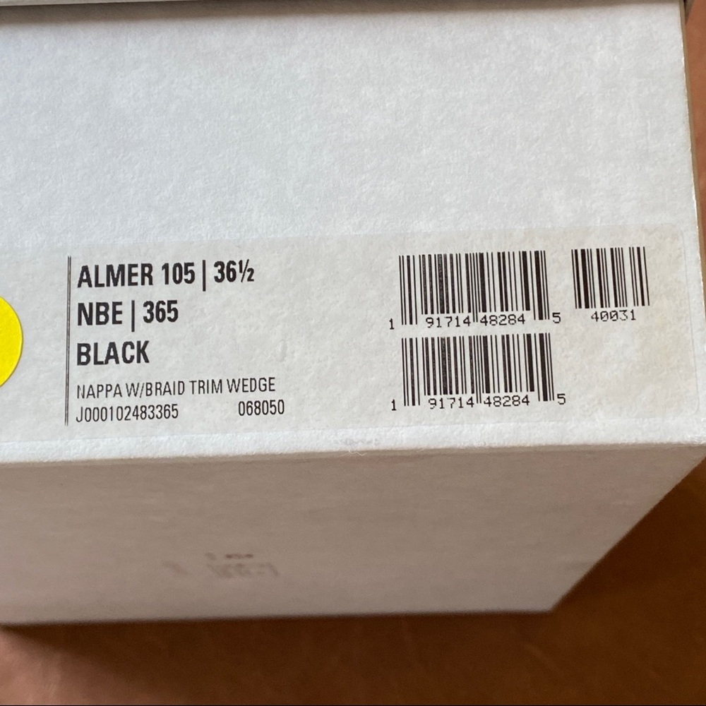 Jimmy Choo Almer Black Leather Wedges 36.5 - Picture 14 of 17